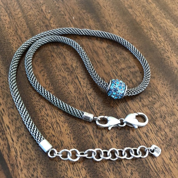 Vintage Retired Brighton Large Mesh Link  Add A Charm  Necklace - Picture 5 of 14